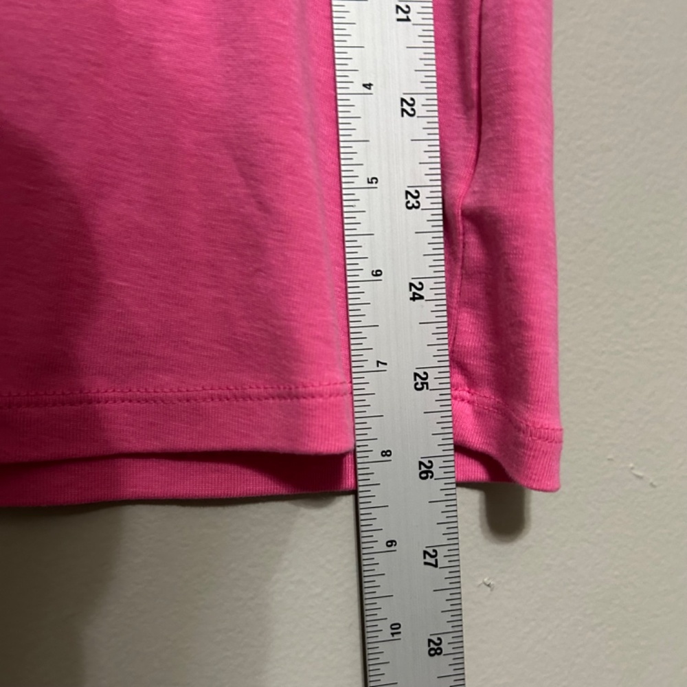 Talbots Women's T-Shirt M Pink V-Neck Short Sleeve Casual Feminine Colorful Fun - Picture 6 of 6